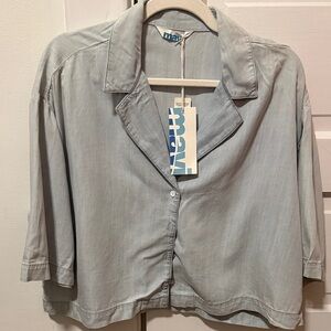 Mavi Light Gray Button Down Shirt